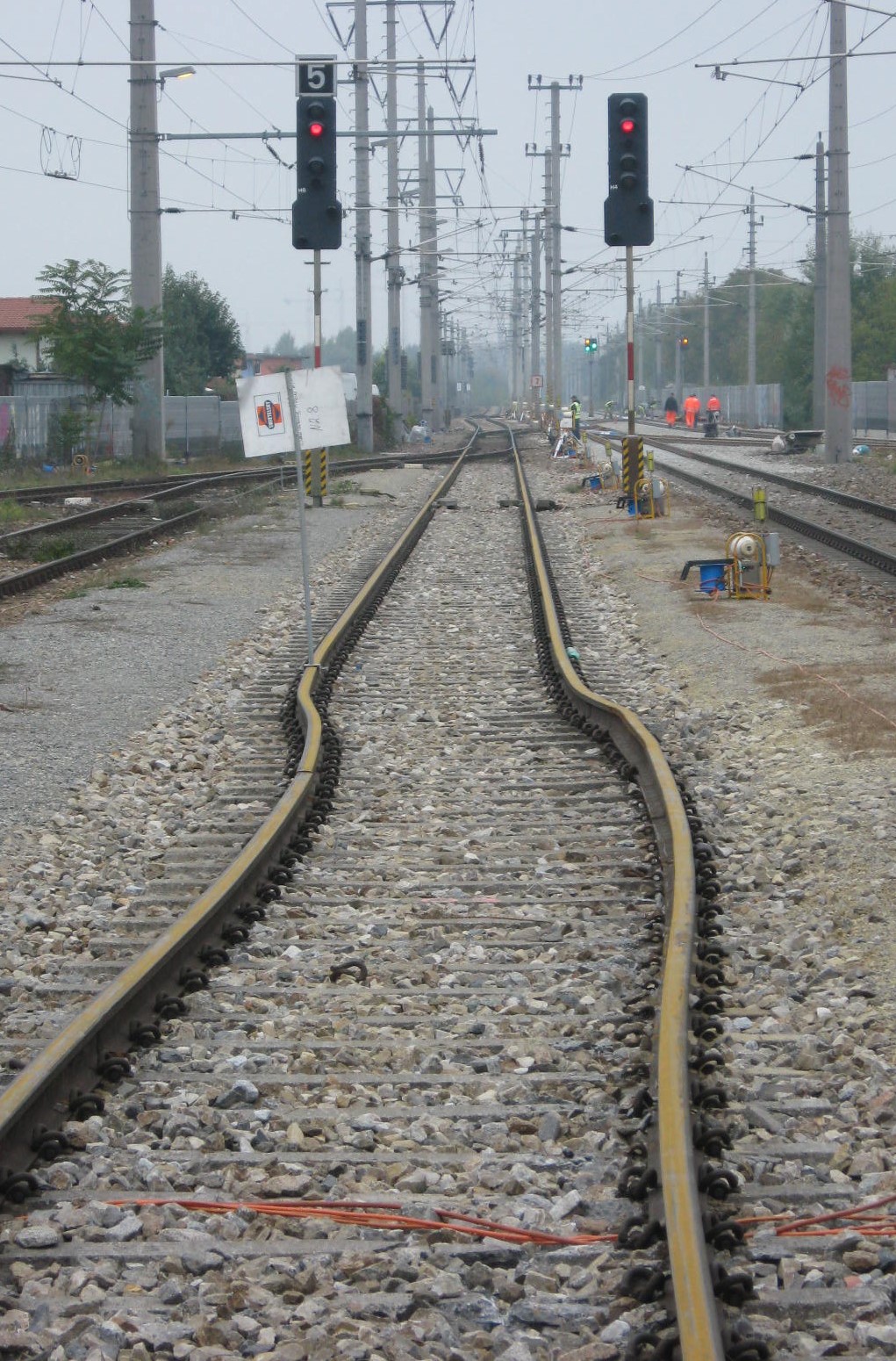 Gleis mit Krümmung